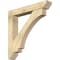 Ekena Millwork Imperial Slat Rough Sawn Bracket w/ Offset Brace, Douglas Fir, 8"W x 48"D x 48"H BKT0806X48X48IMP06RDF - alternate 1